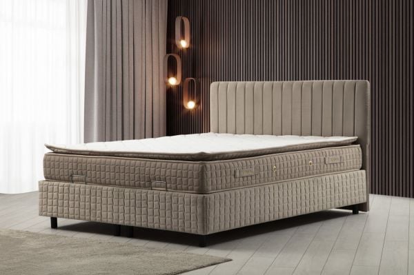 Safir Baza Başlık Pedli Yatak Seti 150x200