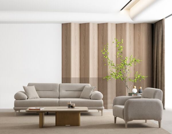 Pandora 3'lü Koltuk Kumtaşı Ayak OvivoPuma11