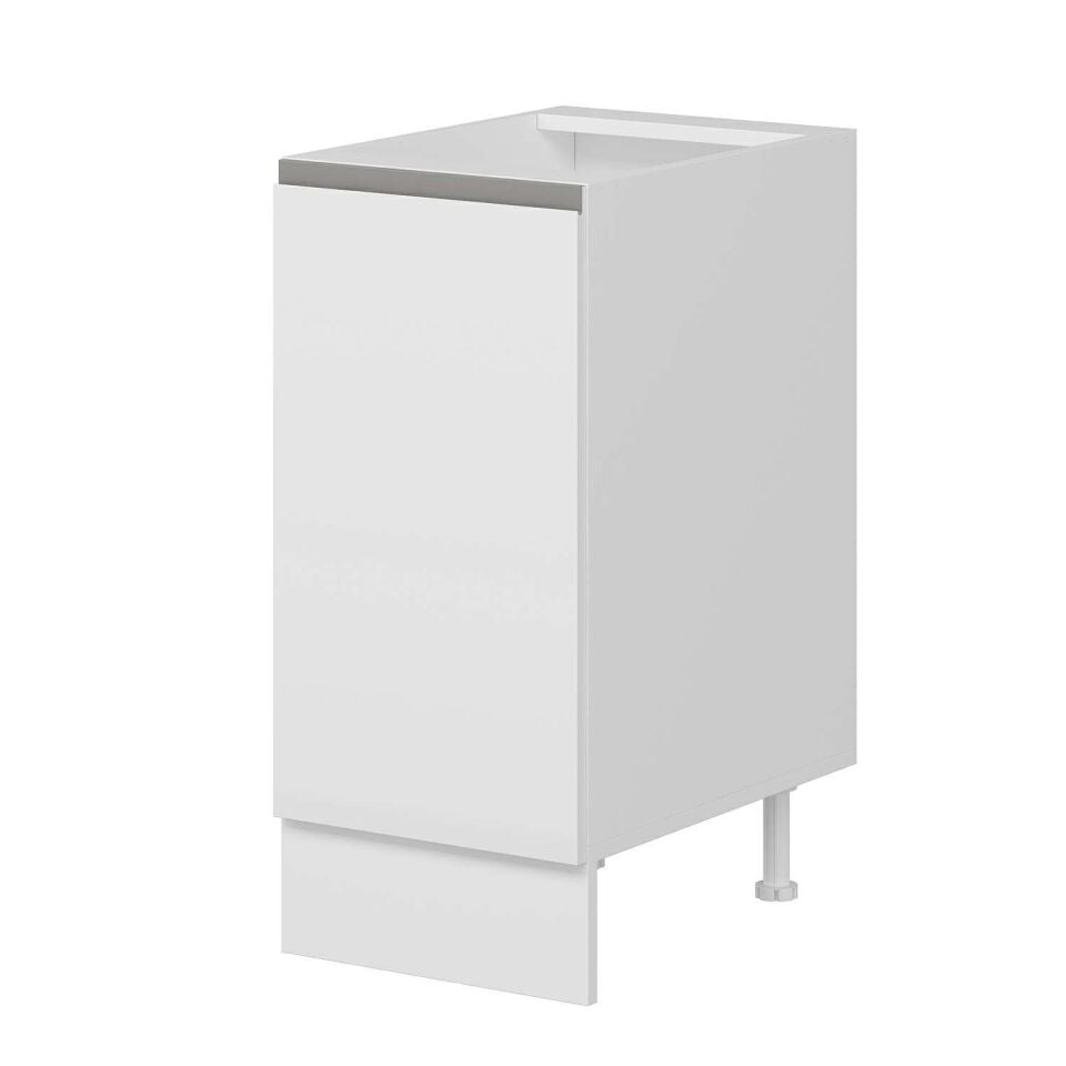 Alvinka Mutfak Modül Hg_J Alt 1K1R 40Cm Dolap Beyaz Beyaz Mdf