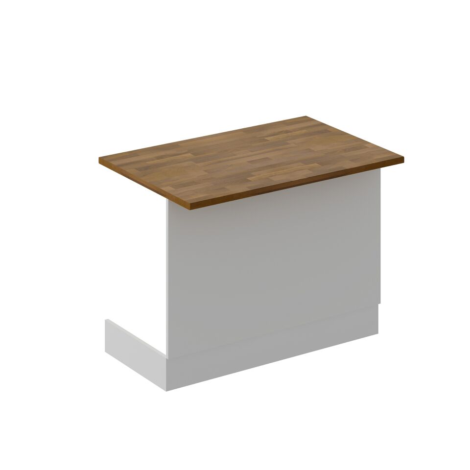 Mutfak Ada Modül 120Cm Beyaz - Ahşap Tezgah Mdf