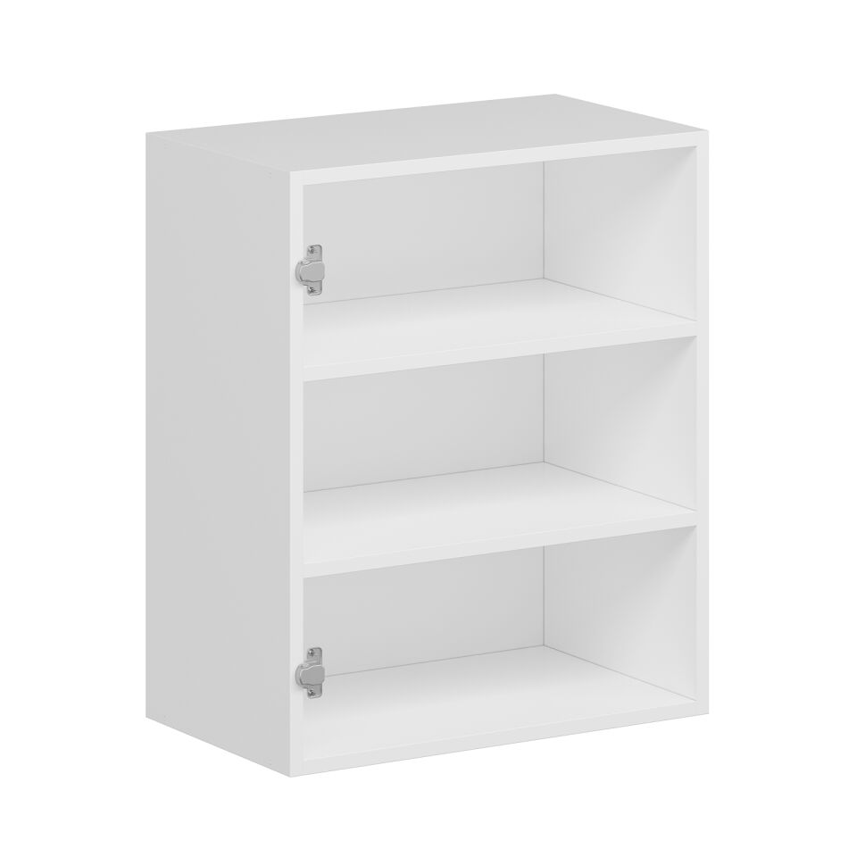 Alvinka Mutfak Modül Mbr_A Üst 1Dk2R 60-H72Cm Dolap Beyaz Beyaz Mdf