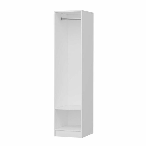 Minar Kale 1 Kapaklı Dolap Beyaz - Dore Plus