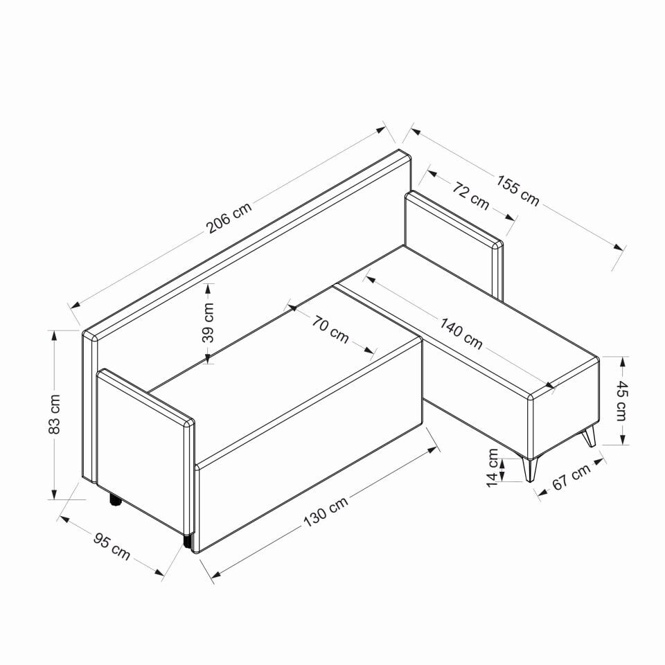 Mystic Sandıklı Köşe Koltuk