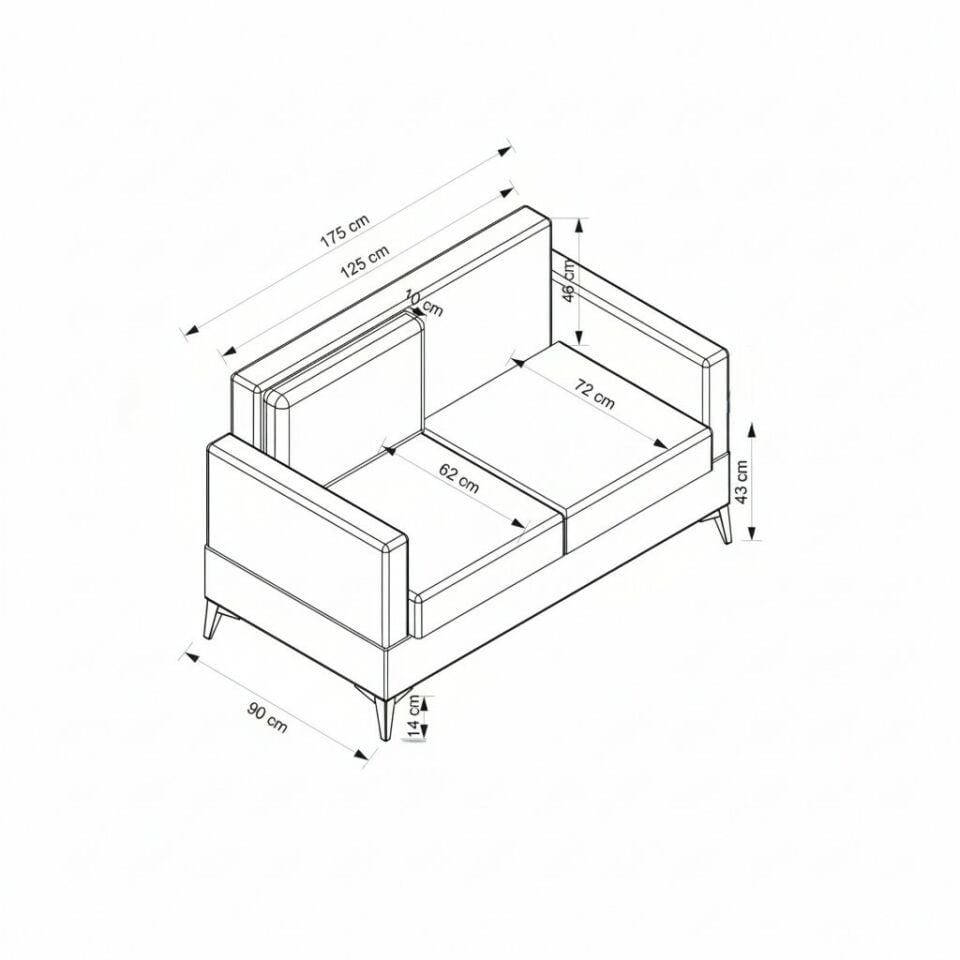 Elina 2'Li Koltuk - Kumtaşı Ayak Pixel005