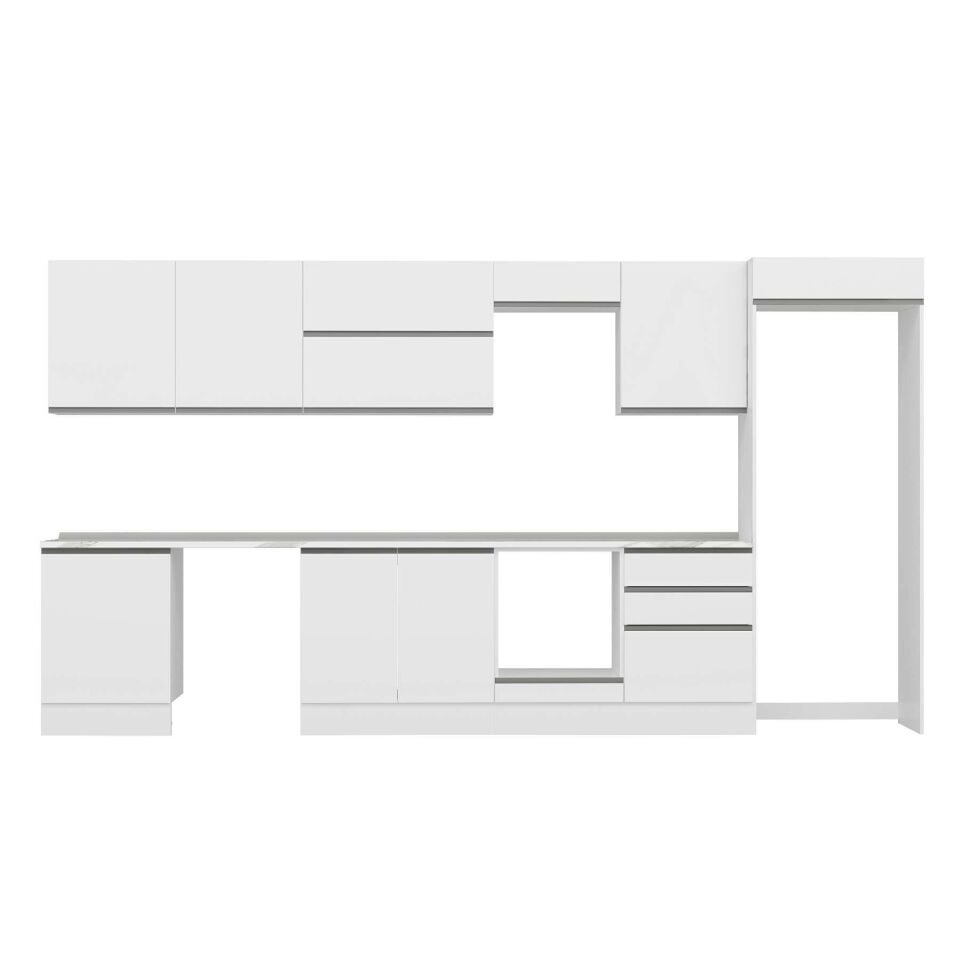 Alvinka 400X222 Cm High Gloss Mutfak Dolabı Mb-E80S60S60-2