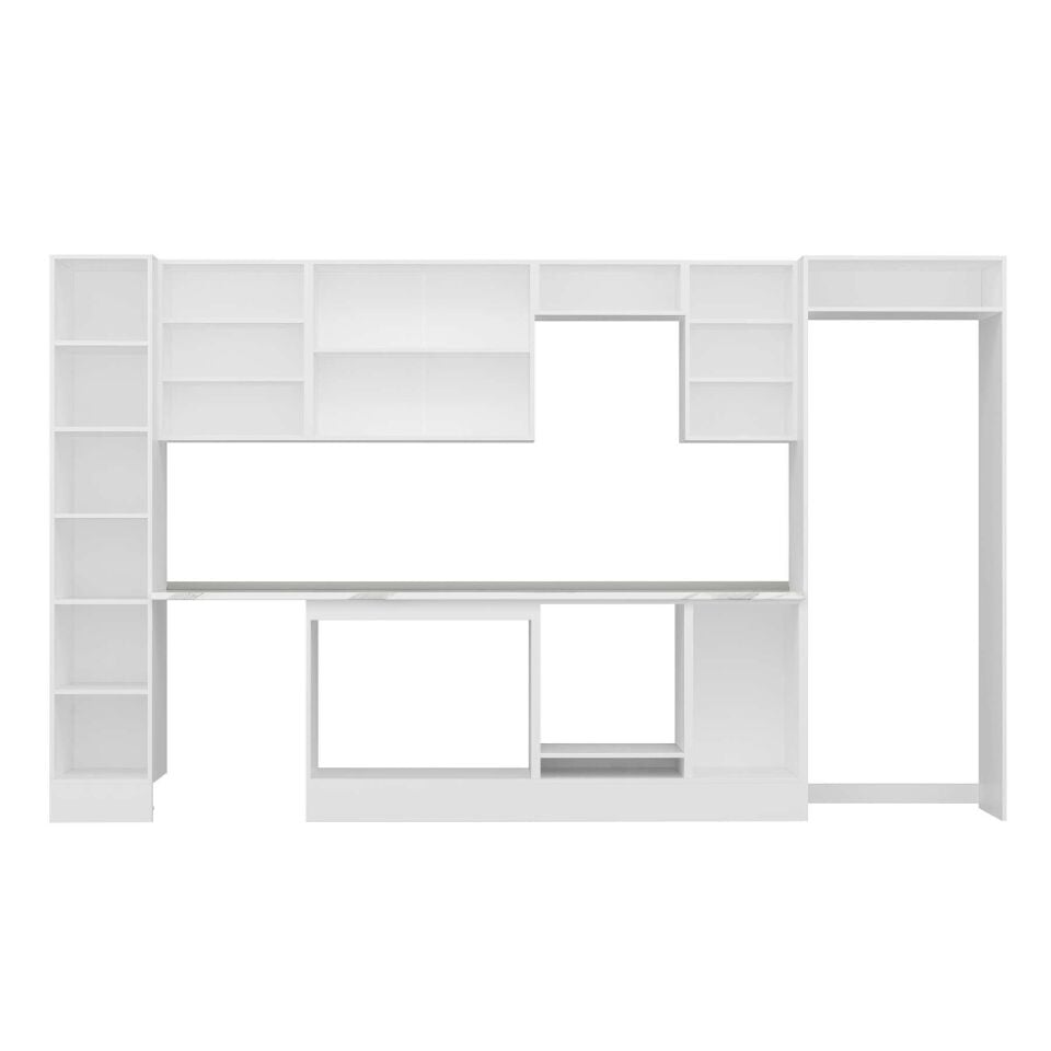 Alvinka 365X222 Cm High Gloss Mutfak Dolabı Mbb-E80B40S45-3