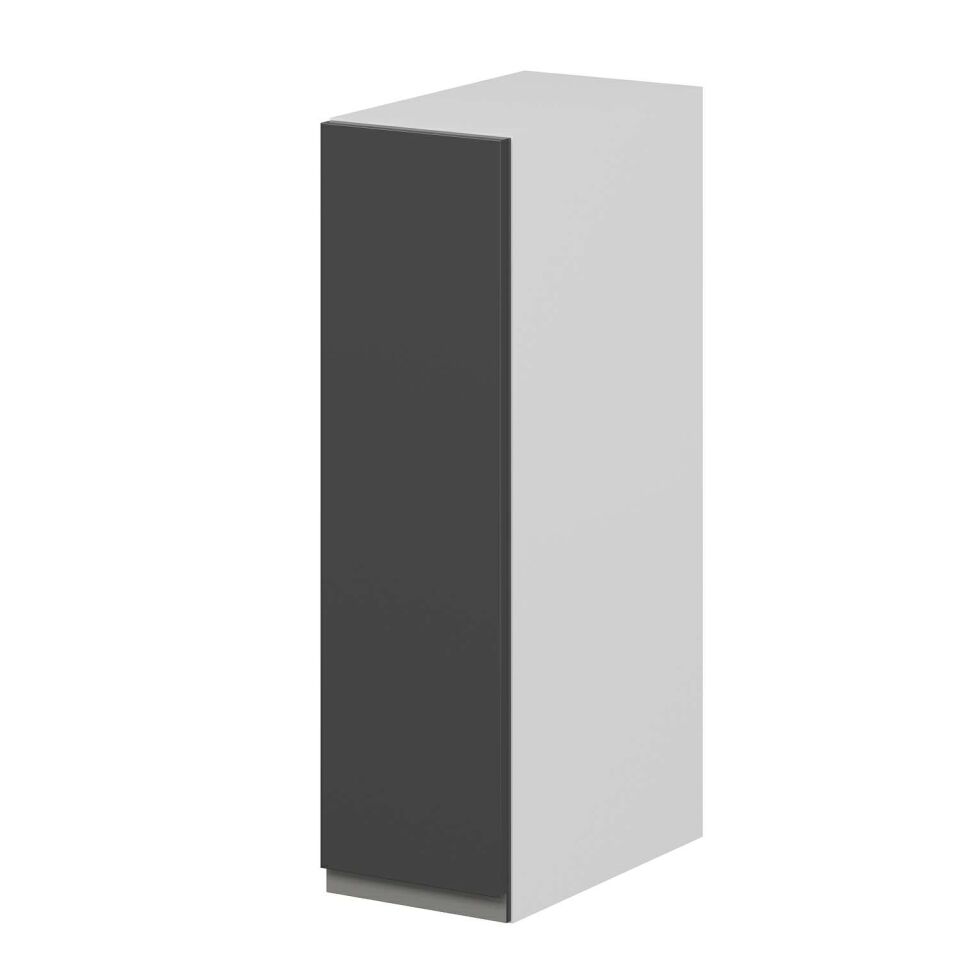 Alvinka Mutfak Modül Üst 1Dk2R 20-H72Cm Hg J  Beyaz Antrasit Mdf Gövde