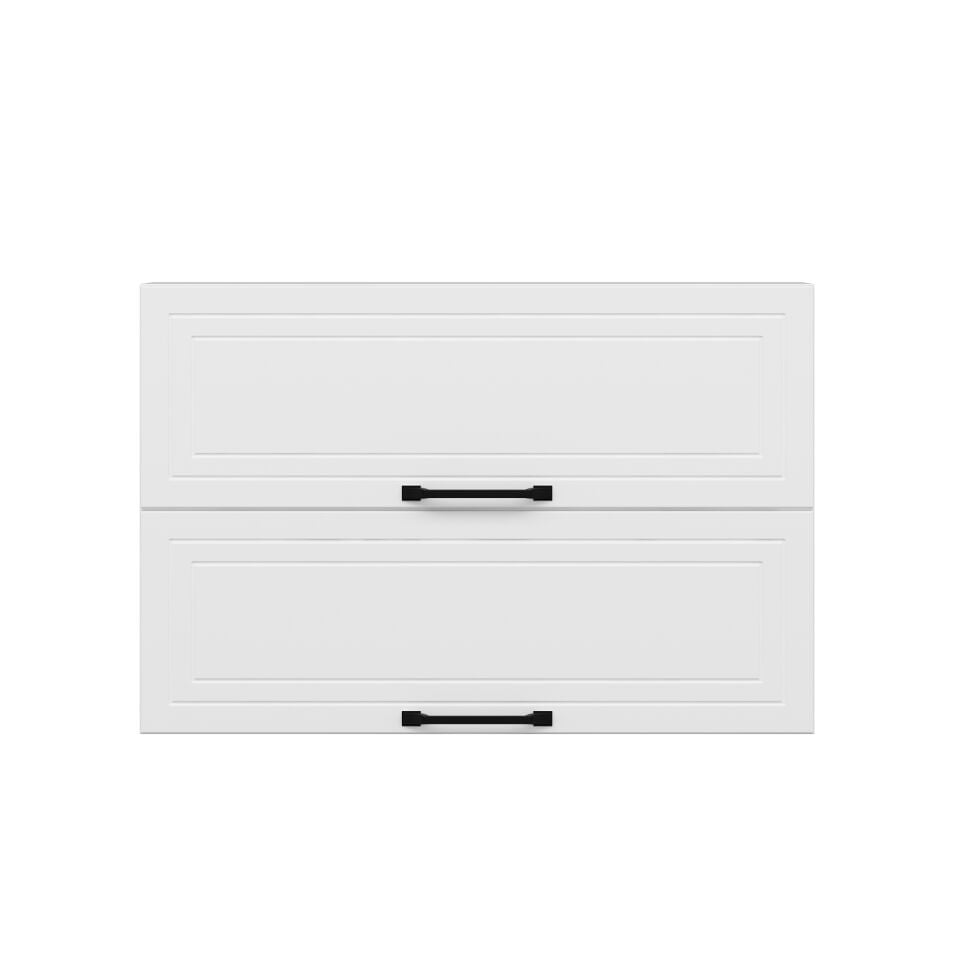 Alvinka Mutfak Modül Mbr_A Üst 2Yk1R 90-H60Cm Dolap Beyaz Beyaz Mdf
