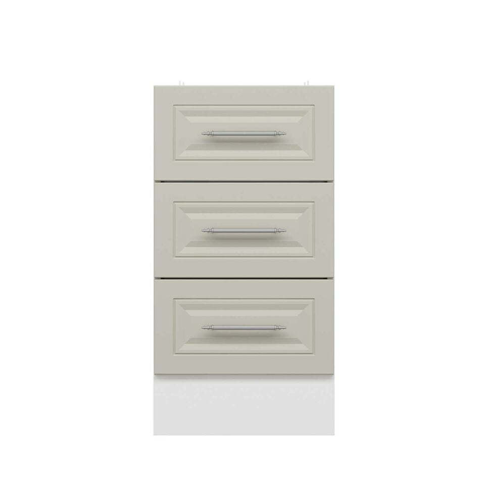 Alvinka Mutfak Modül Mbr_C Alt 3Ç 45Cm Dolap Beyaz Kumtaşı