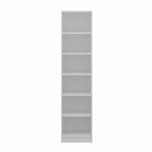 Minar Kale 1 Kapaklı Raflı Dolap Beyaz - Beyaz Panjur 210CM