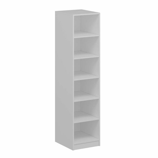 Minar Kale 1 Kapaklı Raflı Dolap Beyaz - Dore Plus