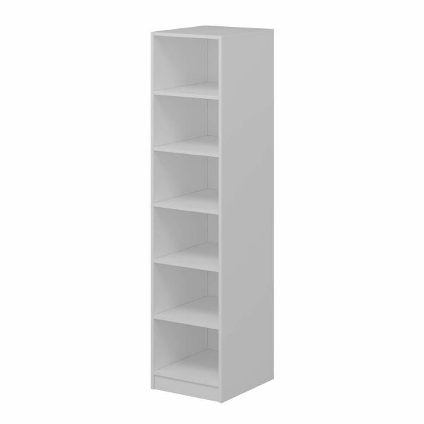 Minar Kale 1 Kapaklı Raflı Dolap Beyaz - Dore Plus