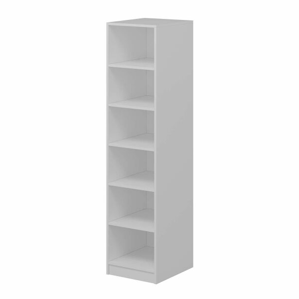 Minar Kale 1 Kapaklı Raflı Dolap Beyaz - Dore Plus