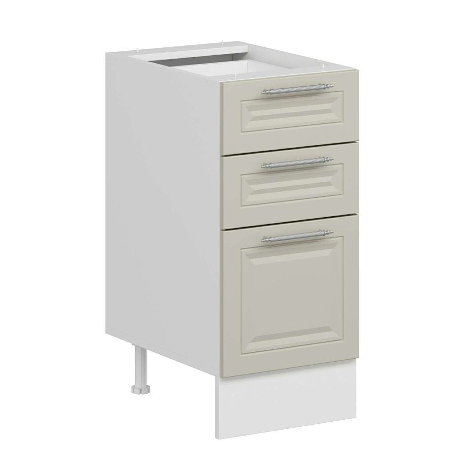 Alvinka Mutfak Modül Mbr_C Alt 3Ç1B2K 40Cm Dolap Beyaz Kumtaşı