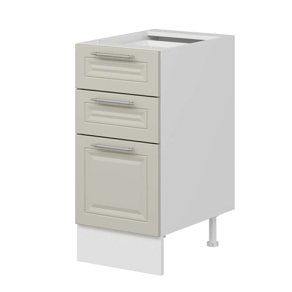 Alvinka Mutfak Modül Mbr_C Alt 3Ç1B2K 40Cm Dolap Beyaz Kumtaşı