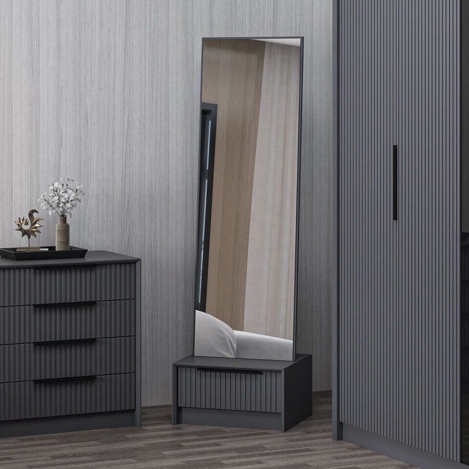 Kale Luxe Yatak Odası Takımı - Antrasit