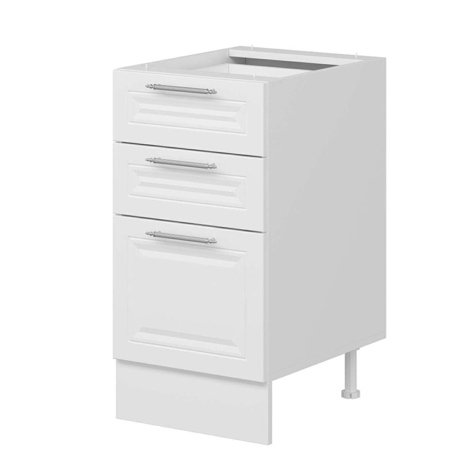 Alvinka Mutfak Modül Mbr_C Alt 3Ç1B2K 45Cm Dolap Beyaz Beyaz