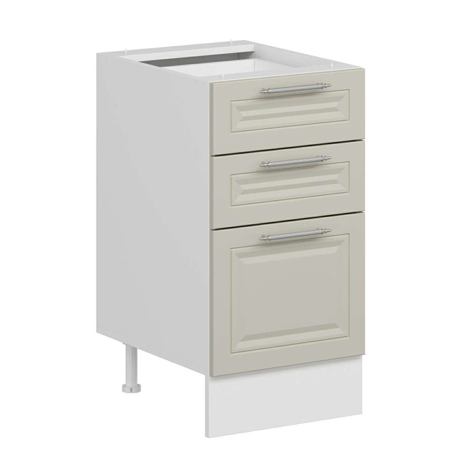 Alvinka Mutfak Modül Mbr_C Alt 3Ç1B2K 45Cm Dolap Beyaz Kumtaşı