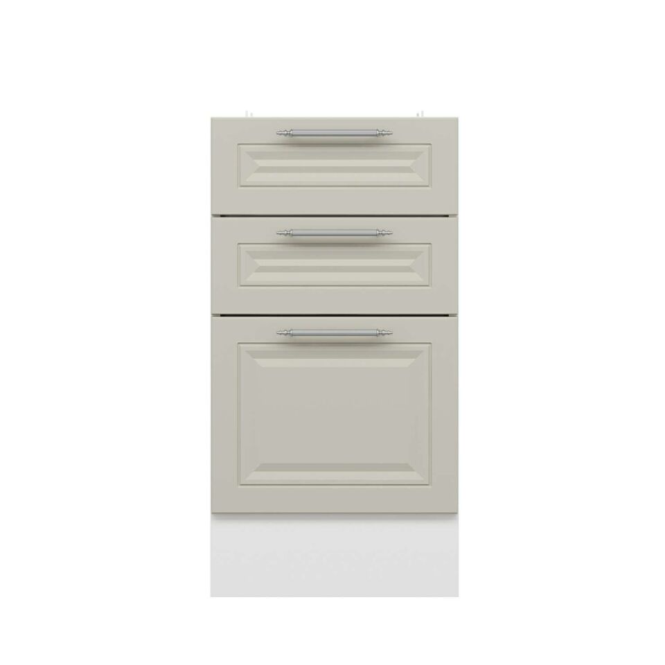 Alvinka Mutfak Modül Mbr_C Alt 3Ç1B2K 45Cm Dolap Beyaz Kumtaşı