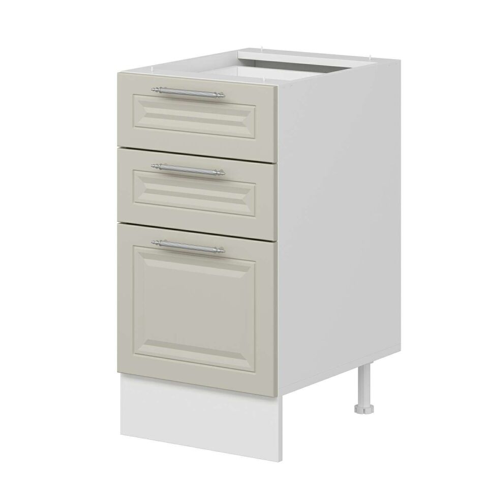 Alvinka Mutfak Modül Mbr_C Alt 3Ç1B2K 45Cm Dolap Beyaz Kumtaşı