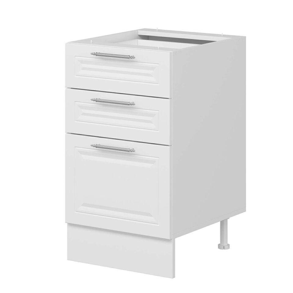 Alvinka Mutfak Modül Mbr_C Alt 3Ç1B2K 50Cm Dolap Beyaz Beyaz