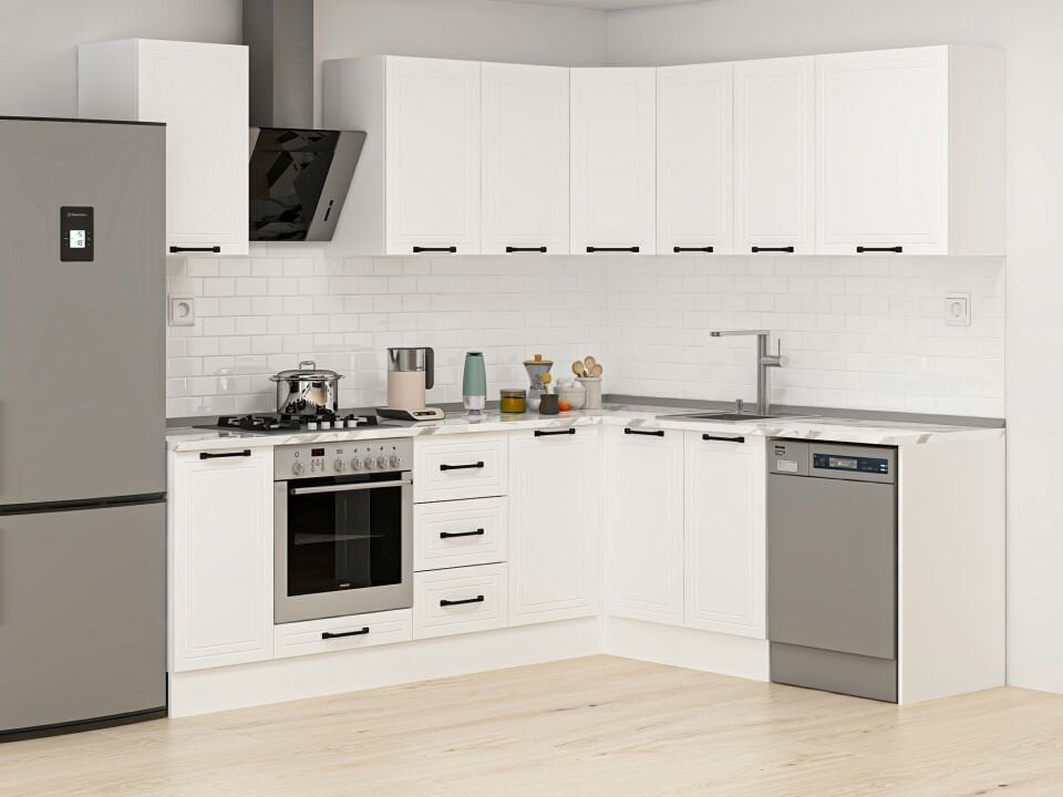 Alvinka 250-200X222 Cm Mbr_A Köşe Mutfak Dolabı