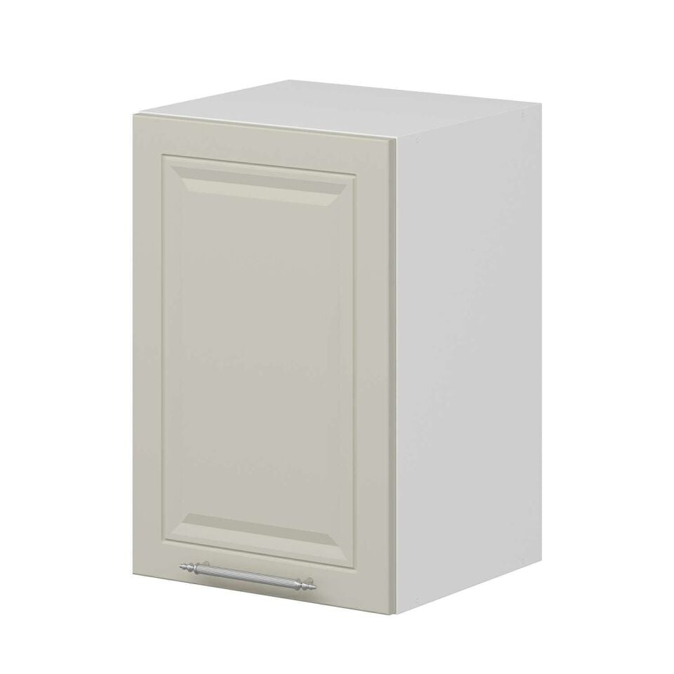 Alvinka Mutfak Modül Mbr_C Üst 1Dk1R 40-H60Cm Dolap Beyaz Kumtaşı