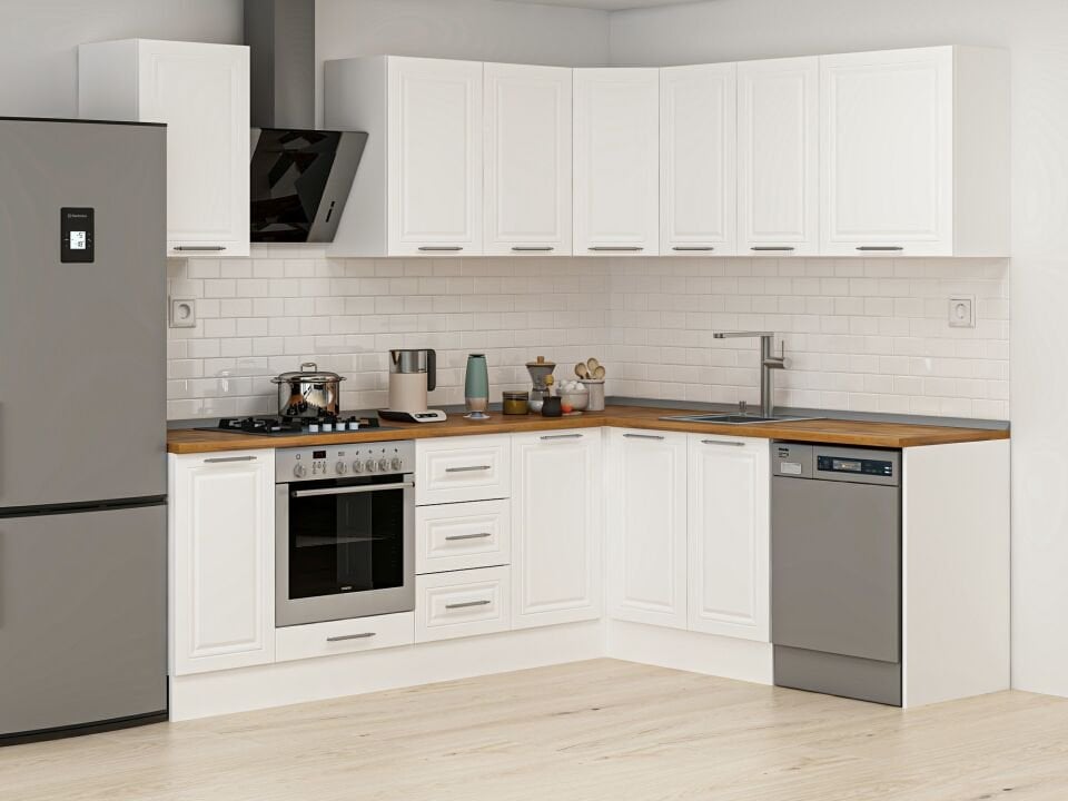 Alvinka 250-200X222 Cm Mbr_C Köşe Mutfak Dolabı