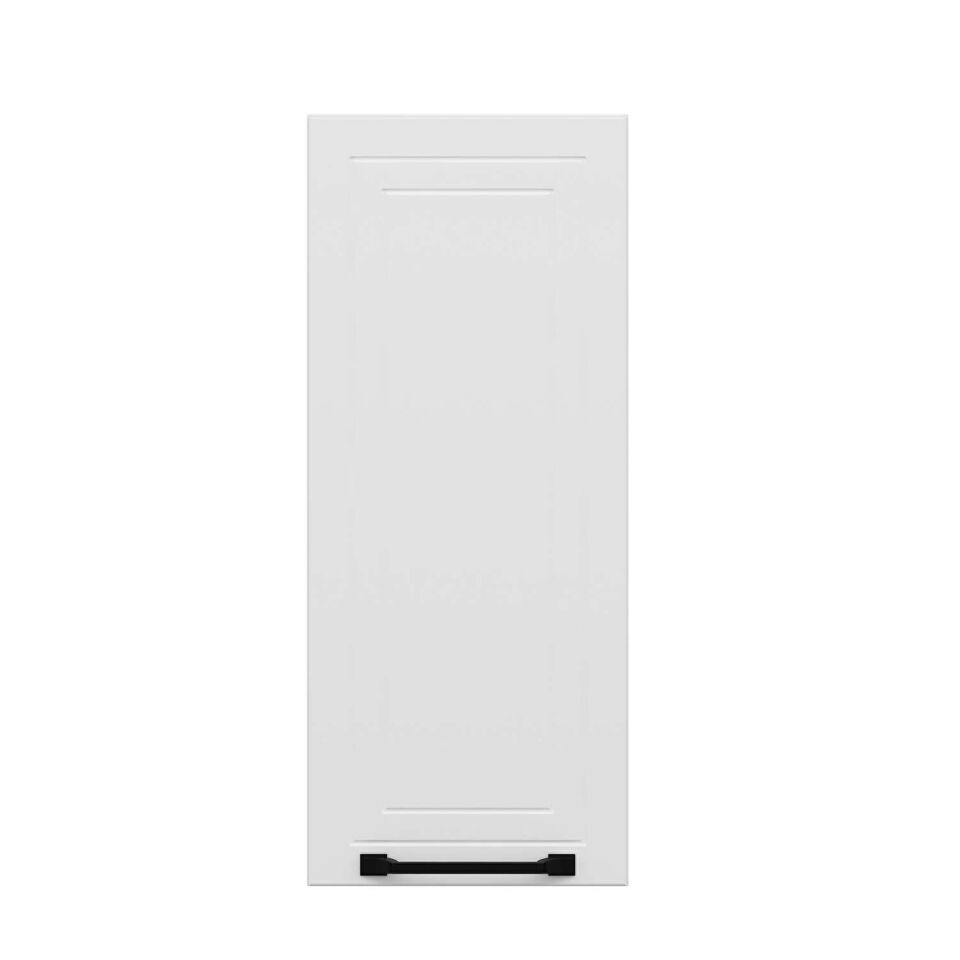 Alvinka Mutfak Modül Üst 1Dk2R 30-H72Cm Mbr A  Beyaz  Beyaz Mdf Gövde