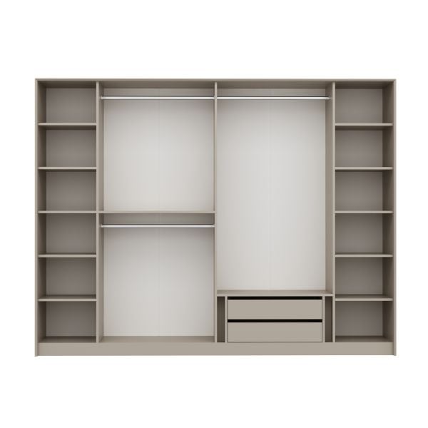 Kale Luxe 6 Kapaklı Gardrop - Kumtaşı