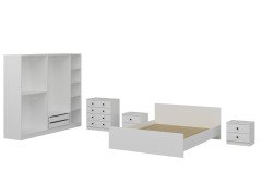 Kale Yatak Odası Set 63 Beyaz Mebran