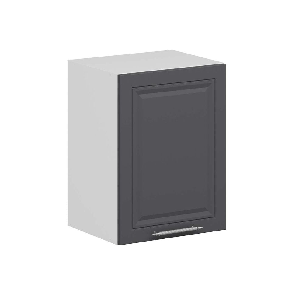 Alvinka Mutfak Modül Mbr_C Üst 1Dk1R 45-H60Cm Dolap Beyaz Antrasit