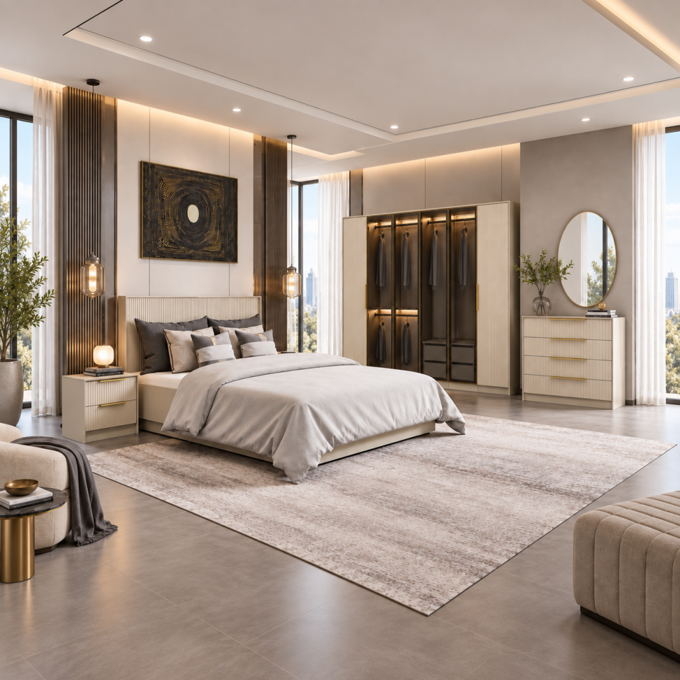 Kale Luxe Yatak Odası Takımı - Kumtaşı