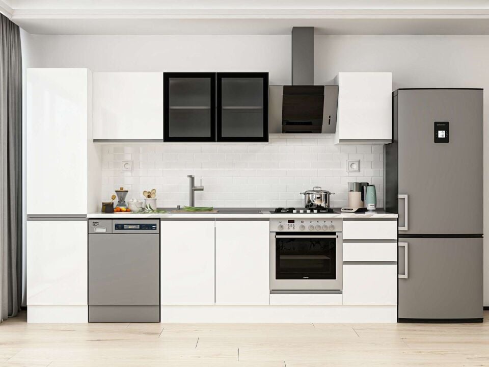 Alvinka 305X210 Cm High Gloss Mutfak Dolabı Mb-E90B50S45-3