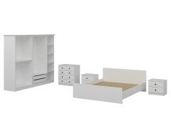 Kale Yatak Odası Set 69 Beyaz Mebran