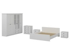 Kale Yatak Odası Set 69 Beyaz Mebran