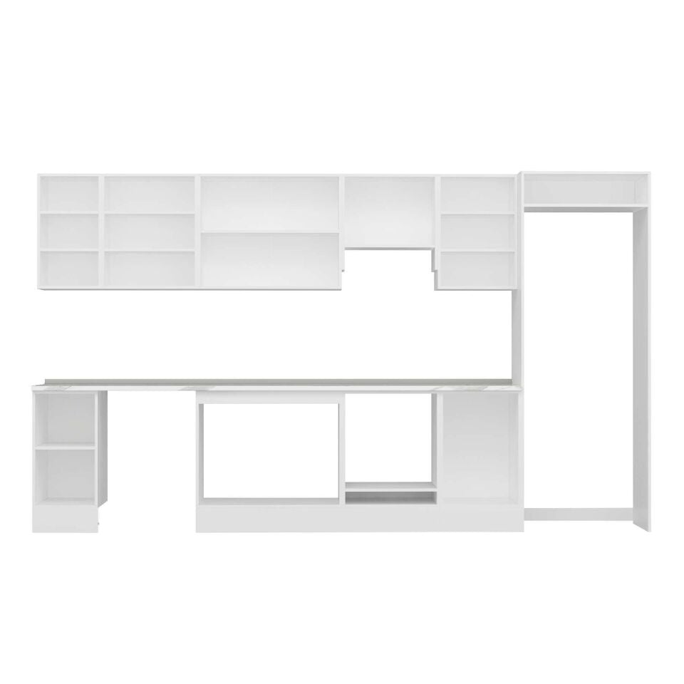 Alvinka 380X222 Cm High Gloss Mutfak Dolabı Mb-E90S40S50-1