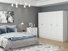 Kale Yatak Odası Set 72 Beyaz Mebran 210CM