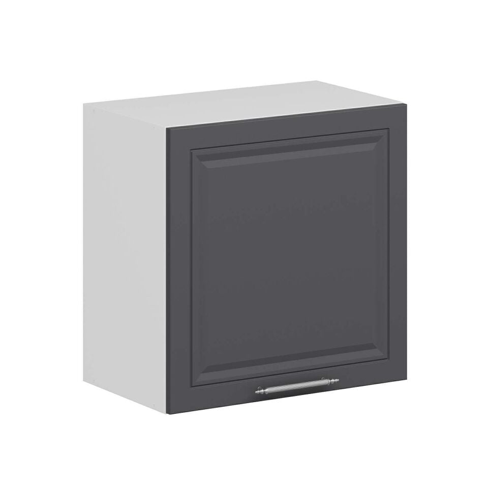 Alvinka Mutfak Modül Mbr_C Üst 1Dk1R 60-H60Cm Dolap Beyaz Antrasit