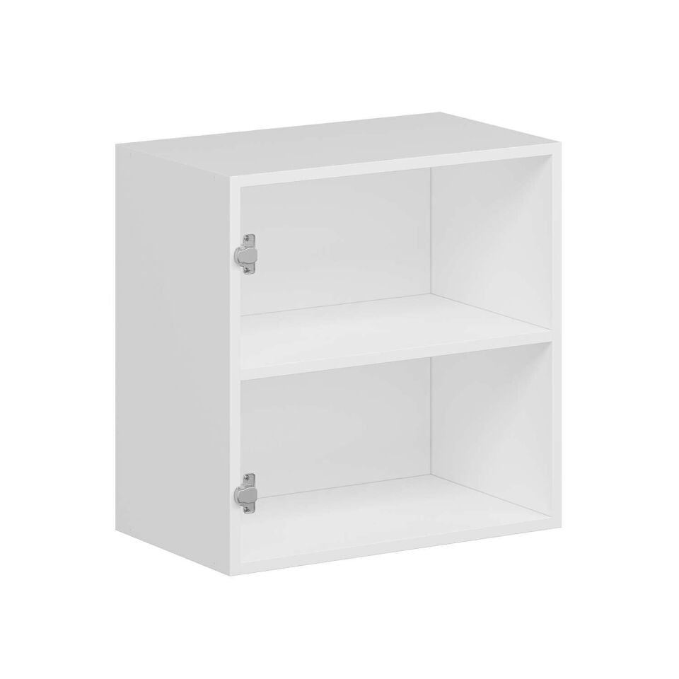 Alvinka Mutfak Modül Mbr_C Üst 1Dk1R 60-H60Cm Dolap Beyaz Antrasit