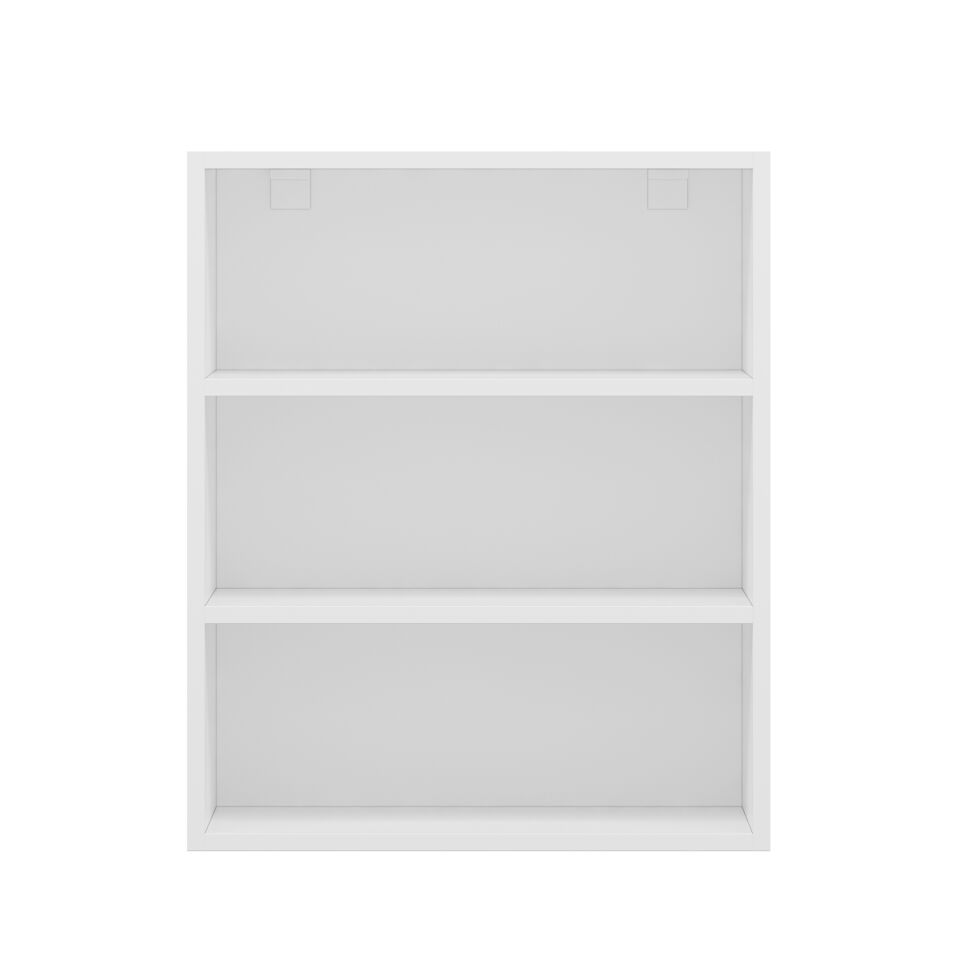 Alvinka Mutfak Modül Mbr_A Üst 1Dk2R 60-H72Cm Dolap Cam Beyaz Beyaz Mdf