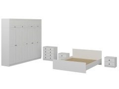 Kale Yatak Odası Set 76 Beyaz Mebran