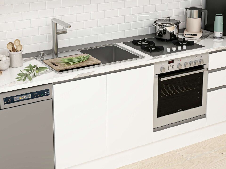 Alvinka 310X210 Cm High Gloss Mutfak Dolabı Mb-E90B60S40-1 High Gloss | Beyaz - Suntalam