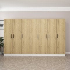 Kale 7 Kapaklı 4Ç Dolap - Pera Ceviz