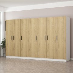 Kale 7 Kapaklı 4Ç Dolap - Pera Ceviz 190CM