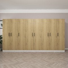 Kale 8 Kapaklı 4Ç Dolap - Pera Ceviz