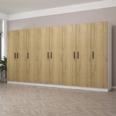 Kale 8 Kapaklı 4Ç Dolap - Pera Ceviz