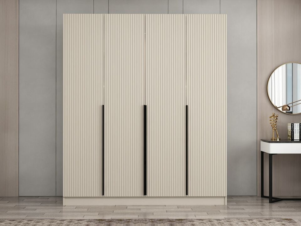 Kale Plus 4 Mebran Kapaklı 2 Çekmeceli Dolap Kumtaşı Mebran