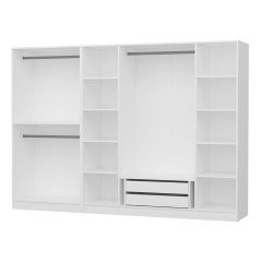 Kale 6 Mebran Kapaklı 2Ç Dolap - Beyaz