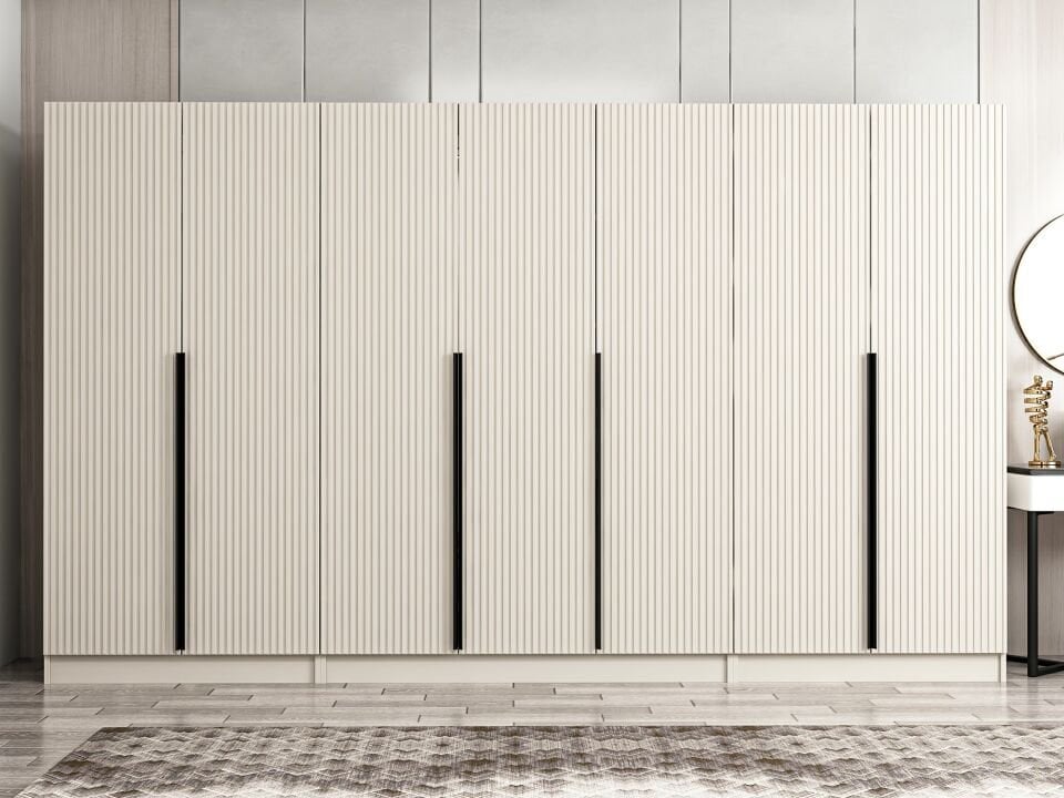 Kale Plus 7 Mebran Kapaklı 2 Çekmeceli Dolap Kumtaşı Mebran